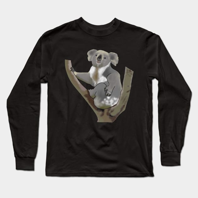 Koala Long Sleeve T-Shirt by Artimaeus